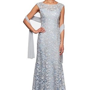 Alex evenings light blue gown. With tags!